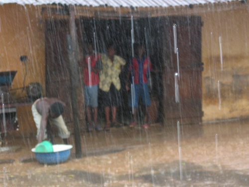 Raining